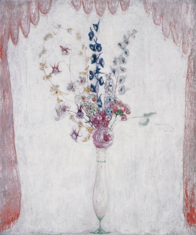 Delphinums and Columbine, c.1923 (olej na płótnie) autorstwa Florine Stettheimer