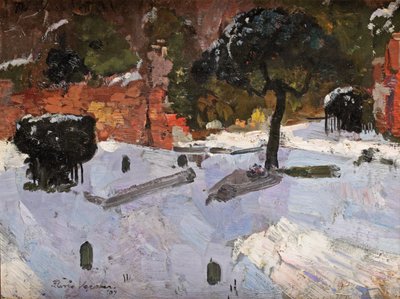 Cmentarz w Warmond, 1907 autorstwa Floris Verster