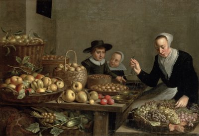 Stoisko z owocami autorstwa Floris Gerritsz van Schooten