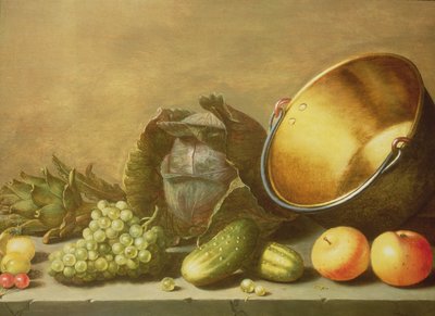 Martwa natura z mosiężnym garnkiem autorstwa Floris Gerritsz van Schooten