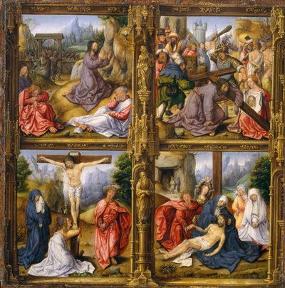Cztery sceny z męki. autorstwa Follower of Bernard van Orley