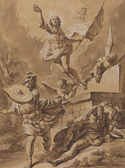 Zmartwychwstanie autorstwa Follower of Francesco Fontebasso