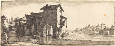 Młyn wodny autorstwa Follower of Jacques Callot