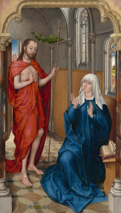 Chrystus ukazujący się Dziewicy autorstwa Follower of Rogier van der Weyden