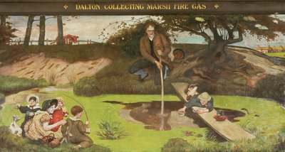 Dalton zbierający gaz pożarowy z bagien autorstwa Ford Madox Brown