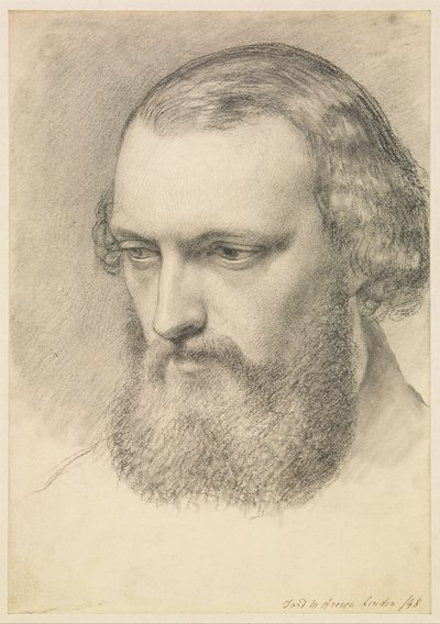 Portret: Studium głowy Daniela Caseya (widok w trzech czwartych) autorstwa Ford Madox Brown
