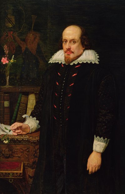 Portret Williama Szekspira (1564-1616) 1849 (olej na płótnie) autorstwa Ford Madox Brown