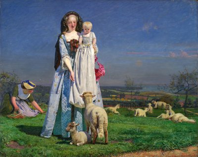 Śliczne beczące jagnięta autorstwa Ford Madox Brown