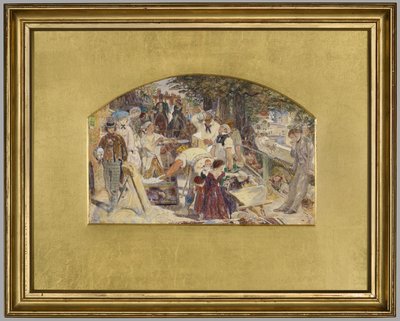 Studium do obrazu „Dzieło”, ok. 1856 (akwarela na papierze) autorstwa Ford Madox Brown