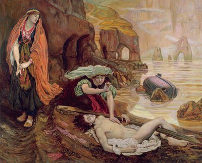 Znalezienie Don Juana przez Haidee, 1878 autorstwa Ford Madox Brown
