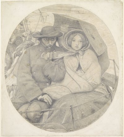 Ostatni z Anglii - kreskówka autorstwa Ford Madox Brown