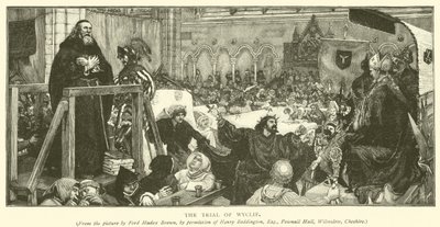 Proces Wyclif autorstwa Ford Madox Brown