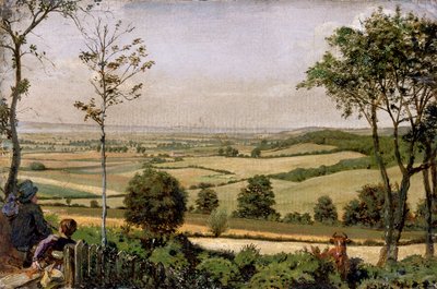 „Widok z Shorn Ridgway, Kent”, 1849 i 1873 autorstwa Ford Madox Brown