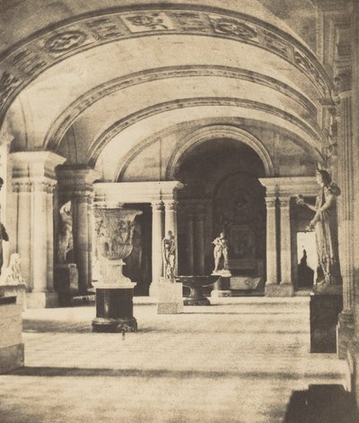 Salon Kariatydów, Luwr, ok. godz. 1851. autorstwa Fortuné Joseph Petiot Groffier