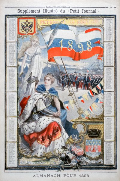 Kalendarz na rok 1898. autorstwa Fortuné Méaulle
