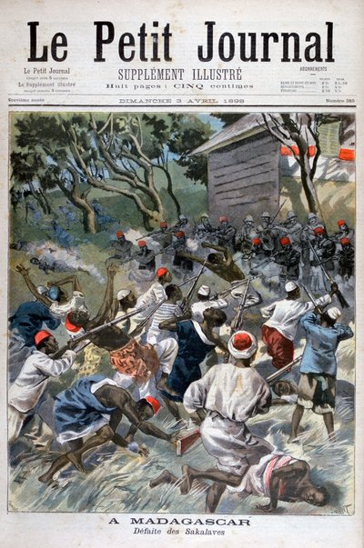 Klęska Sakalava, Madagaskar, 1898 autorstwa Fortuné Méaulle