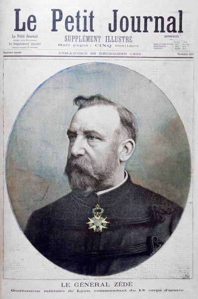 Generał Zede, wojskowy gubernator Lyonu we Francji, 1895 r autorstwa Fortuné Méaulle