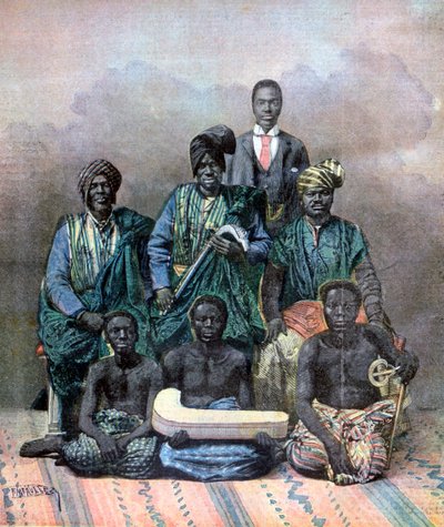 Król Behanzin z Dahomeju, 1893 autorstwa Fortuné Méaulle