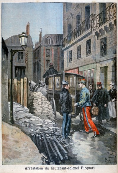 Aresztowanie podpułkownika Picquarta, 1898 autorstwa Fortuné Méaulle