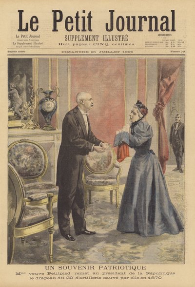Pamiątka patriotyczna autorstwa Fortune Louis Meaulle