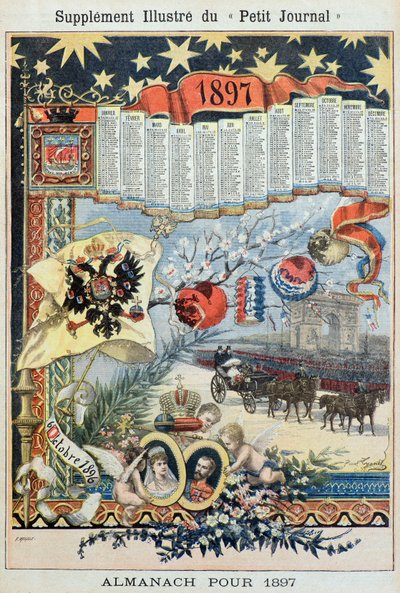 Almanach na rok 1897 (rycina) autorstwa Fortune Louis Meaulle