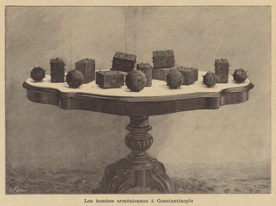 Bomby ormiańskie w Konstantynopolu autorstwa Fortune Louis Meaulle