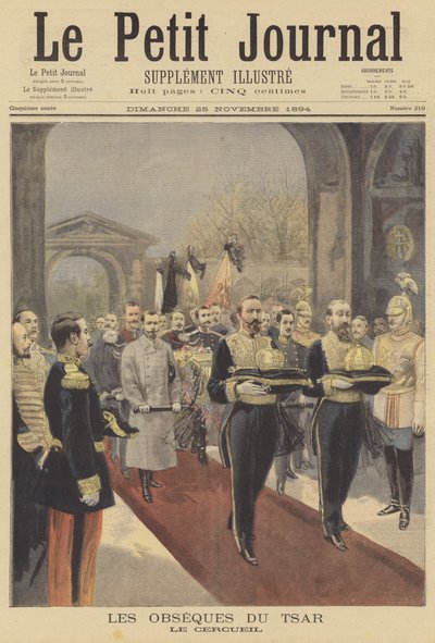 Pogrzeb cara Aleksandra III Rosji autorstwa Fortune Louis Meaulle