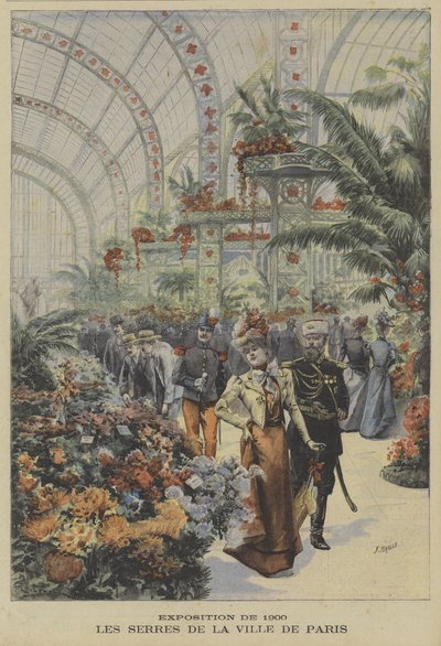 Szklarnie miasta Paryża, Wystawa Uniwersalna, 1900 autorstwa Fortune Louis Meaulle