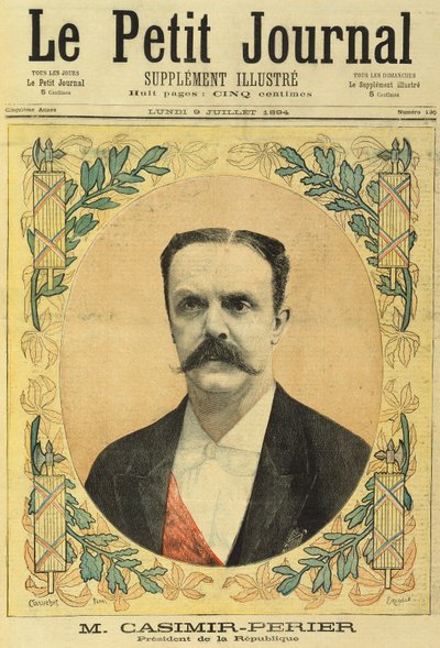 Monsieur Jean Casimir-Perier (1847-1907) z Le Petit Journal, 9 lipca 1894 autorstwa Fortune Louis Meaulle