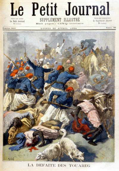 Klęska Tuaregów - w „Le Petite Journal” z 30.04.1894 r. autorstwa Fortune Louis Meaulle