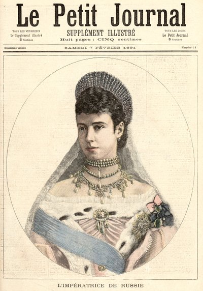 Cesarzowa Rosji, z „Le Petit Journal”, 7 lutego 1891 r. autorstwa Fortune Louis Meaulle and Henri Meyer