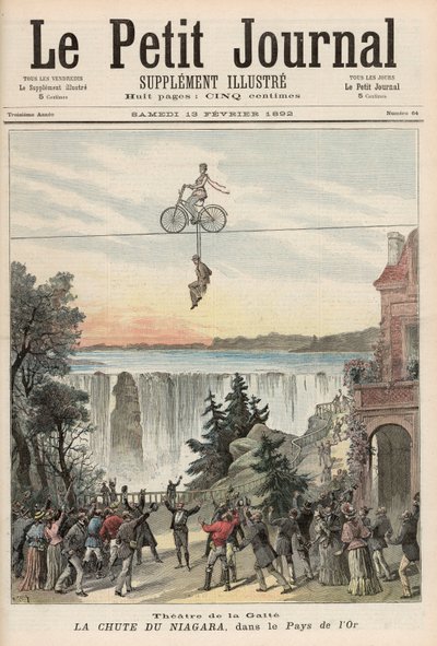 Teatr de la Gaite Performerzy w Niagara Falls, z „Le Petit Journal”, 13 lutego 1892 autorstwa Fortune Louis Meaulle and Henri Meyer