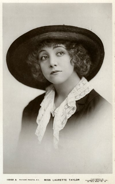 Laurette Taylor, amerykańska aktorka, c1905-c1919. autorstwa Foulsham and Banfield
