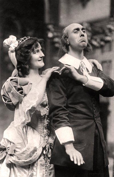 Louie Pounds i Powis Pinder w Lady Tatters, 1907. autorstwa Foulsham and Banfield