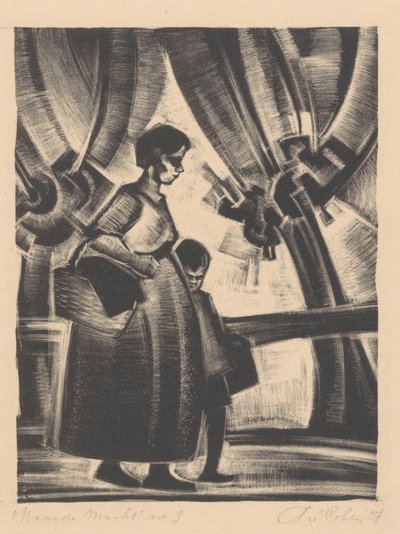 Na rynek (oryginalny tytuł na obiekcie) autorstwa Fré Cohen (signed by artist)