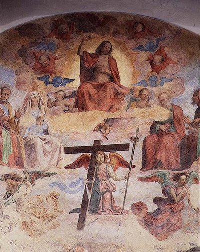 Sąd Ostateczny (fresk) (detal z 78937) autorstwa Fra Bartolomeo