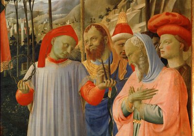 Grupa mężczyzn autorstwa Fra (c.1387-1455) Angelico