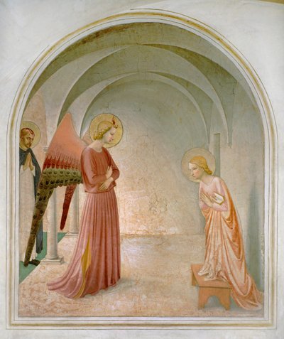 Komórka 3: Zwiastowanie autorstwa Fra (c.1387-1455) Angelico