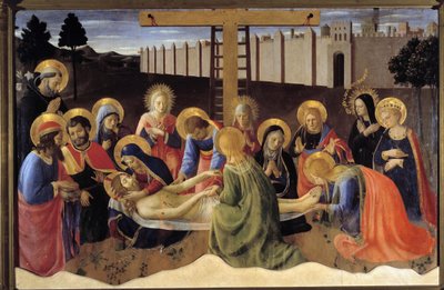 Ubolewanie lub lament nad zmarłym Chrystusem (obraz) autorstwa Fra  Angelico