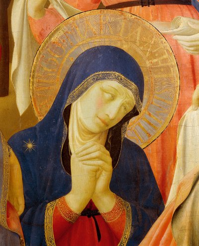 Osadzanie z krzyża lub ołtarza Trójcy Świętej, około 1432, autorstwa Giovanniego da Fiesole zwanego Fra Angelico (1400-około 1455), tempera na drewnie autorstwa Fra (c.1387 1455) Angelico