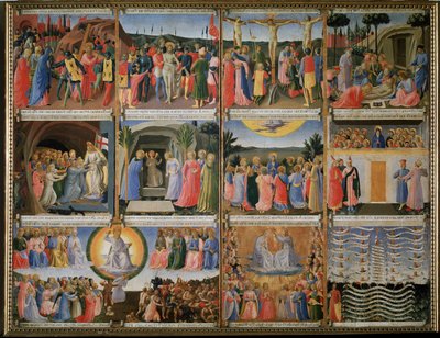 Historia życia Chrystusa - Tempera na drewnie autorstwa Fra  Angelico