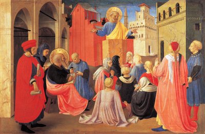 Św. Piotr głosi Ewangelię św. autorstwa Fra (c.1387 1455) Angelico