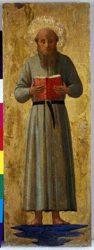 Święty, v.1435-40 (tempera na drewnie topoli) autorstwa Fra Angelico