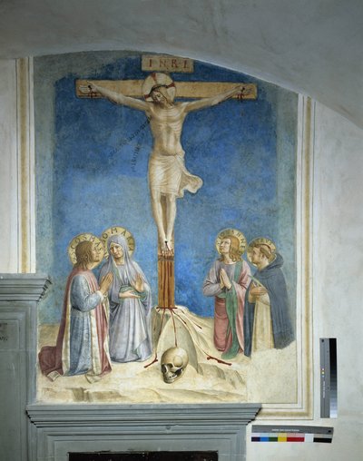 Ukrzyżowanie z Matką Boską i św. Kosme autorstwa Fra Angelico