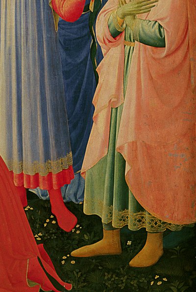 Fragment ołtarza Santa Trinita, ramy i sterczyn, autorstwa Lorenzo Monaco autorstwa Fra Angelico