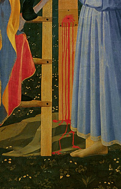 Fragment ołtarza Santa Trinita, ramy i sterczyn, autorstwa Lorenzo Monaco autorstwa Fra Angelico