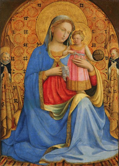 Niemiecki: Maria mit dem Kind und Heiligen Madonna z Dzieciątkiem autorstwa Fra Angelico