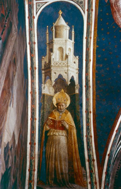 Św. Ambroży, połowa XV wieku autorstwa Fra Angelico