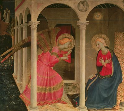 Zwiastowanie (tempera na desce) (patrz także 43914) autorstwa Fra Angelico