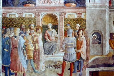 Wyrok św. Wawrzyńca, połowa XV wieku autorstwa Fra Angelico